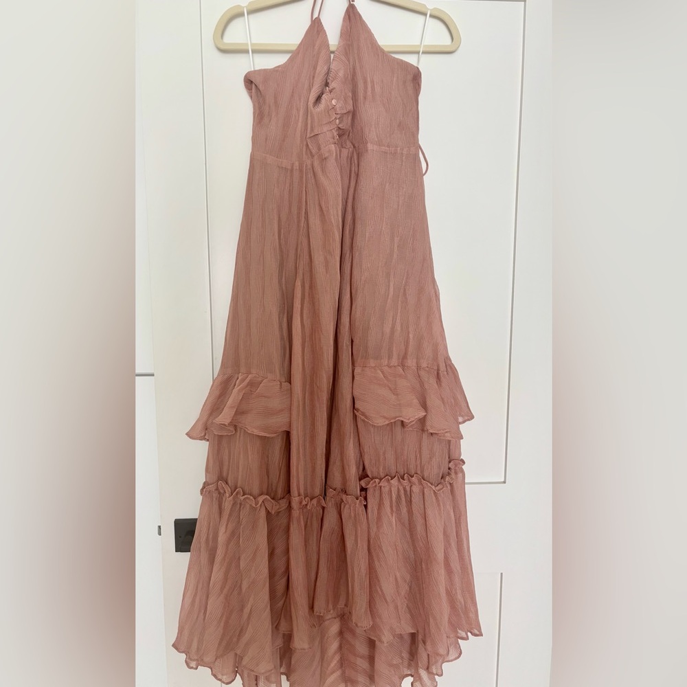 NWT Joyfolie Mia Joy Olly Dress in Cameo Rose Size L NEW